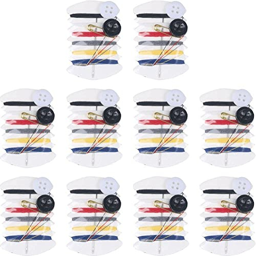 Wudaizhi 10pcs Set Mini Portable Nähen Kit Nadel Faden Knopf Pin Reise Haushaltswerkzeuge Hand Nähen Tasche für Reise Hotel Suppliesh