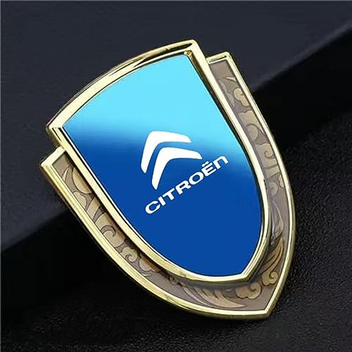 3D Emblemas Maletero Pegatinas y Carrocería Cromo Insignia Adhesivo del Logotipo para Citroen C4 C3 C5 C1 C2 Berlingo C-Elysee C4-Picasso Coche Logo,A