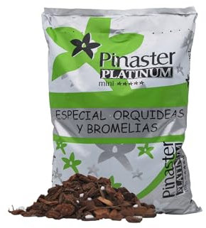 Pinaster Platinum Orquídeas y Bromelias - 5 litros - Sustrato Profesional para el Cultivo de Orquídeas, Bromelias y Plantas Epífitas como Anthurium, Philodendron, Syngonium - Premium Media Mix