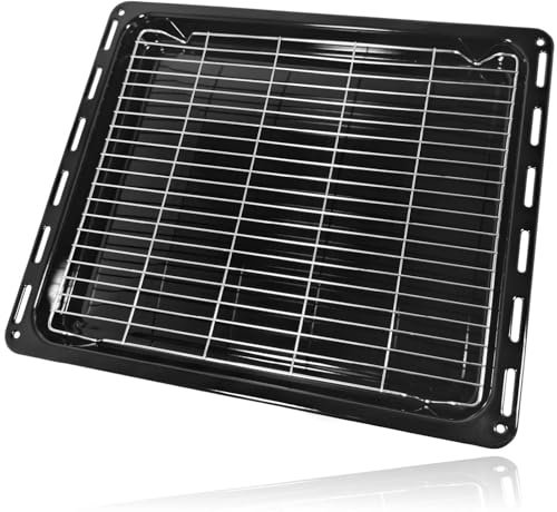 SPARES2GO Oven Grill Tray Shelf and Grid Rack for Belling, fits New World, fits Stoves (45cm x 37cm)