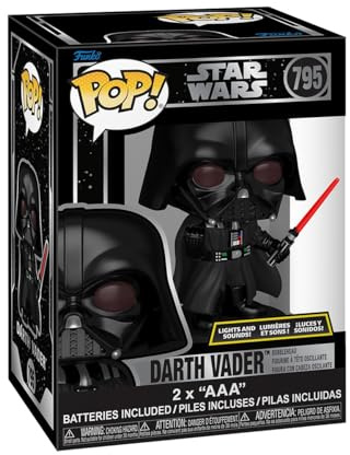 Funko POP! SFX: Star Wars: Darth Vader (Lights and Sounds) | Offizielles Sci-Fi Merch - Vinyl Sammelfigur als Regal Deko - Geschenkidee zum Geburtstag für Fans und Sammler