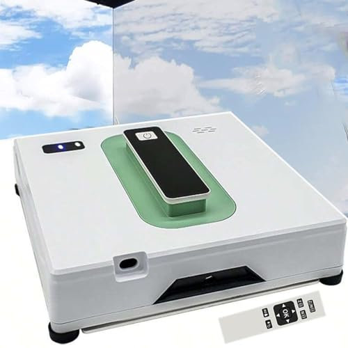 Soflightmok Glass Cleaning Robotic | Window Cleaning Robot | 2500pa Smart Window Vacuum Cleaner With Remote/Dual Water Spray,Automatic Window Cleaner For Windows Mirror Table Tile,White