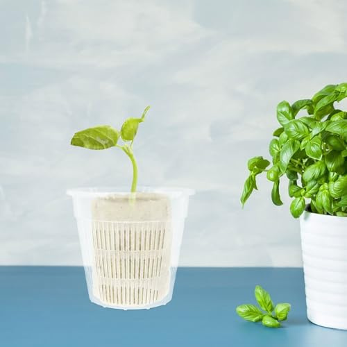 Toyvian Hydroponische Pflanzkörbe, 4 Stück Netzbecher Für Gemüse Mit Wurzelkontrolle Kunststoff Netzbecher Für Balkon Und Garten Platzsparende Soilless Kultivierung Töpfe Für Hydrokultur Pflanzen