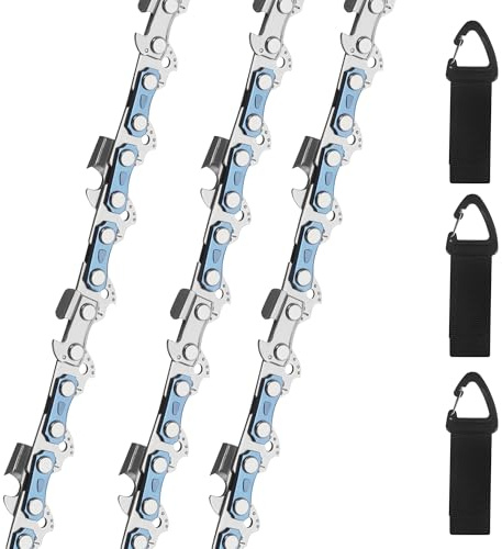 Lot de 3 Chaînes Tronçonneuse 3/8 LP 1,1mm 52 maillons 35 cm Chaine Tronconneuse pour Stihl MS170 à faible rebond, compatible avec pour Makita DUC353,pour Bosch AKE35S,pour Einhell GP LC 36/35 Li