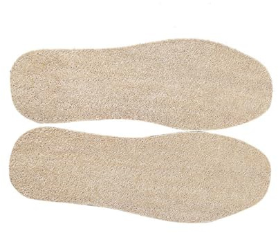 Atmungsaktive Luffa Einlegesohle für Damen und Herren, Größe 40 | 1 Paar, Natürliche Loofah Fasern, Schweißabsorbierend und Geruchsmindernd, Gelb