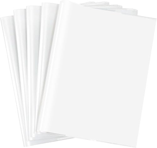 EULANT 10pcs Clear Exercise Book Covers,Notebook Protector Sleeve 195*265mm
