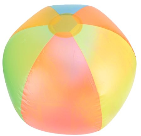 Inflatable Beach Ball Pool Toy 60cm 23.62in Beachball with Thickened PVC Quick Inflation for Swimming Pool Beach Lawn Party Games