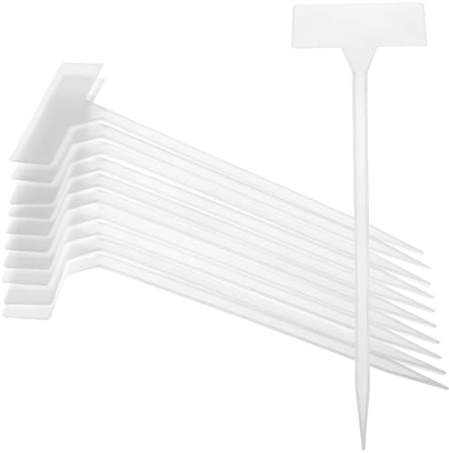 GALPADA Cartelli per Piante da Giardino in Plastica Bianca 35 Pezzi 30 Cm Etichette Versatili per Piante da Esterno e Decorazioni in