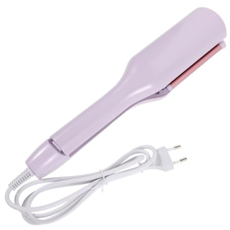 Kisangel Fer à friser ondulé, fer à friser à double cylindre, fer à crêper à 4 réglages de température pour cheveux courts et longs