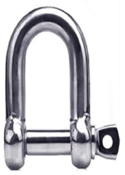 M4–M16 erweiterter D-Ring-Schäkel, 0,12–2 Tonnen Kapazität, D-Schäkel-Ring, Verwendung for schwere Bauarbeiten, Transport von Spanngurten for Aufhängen(M8 2pc-0.3t load)