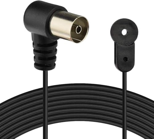 Bingfu FM UKW Radioantenne, 75 Ohm Wurfantenne mit Koax-Kupplung | Zimmerantenne für UKW-Radios, Stereo-Receiver, AV-Receiver, HiFi-Anlagen und FM-Tuner