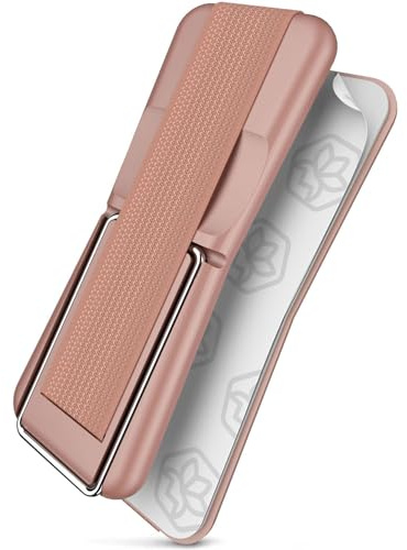 ONEFLOW® ClipGrip - Handy Fingerhalterung mit Ständer für alle Smartphones | Handyständer Ring Finger Halter Handyring Selbstklebend, Rosé-Gold