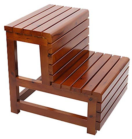 ZLL - Klappstufen Holzleiter Hocker Multifunktions Haushalt Massivholz Klappleiter Küche Garten Bad Tragbare Trittleiter Mehrzweck