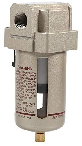 Luftfilter Kompressor, Wasserabscheider Druckluft, 1 Stück langlebiger 1/2'' Luftfilter Kompressor Wasser Feuchtigkeitsfalle Separator Regler Zubehör für verschiedene Installationsumgebungen