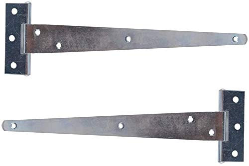 Vetrineinrete® Set 2 cerniere a T cerniera a croce in acciaio per porta finestra con viti per il fissaggio 200 mm E12