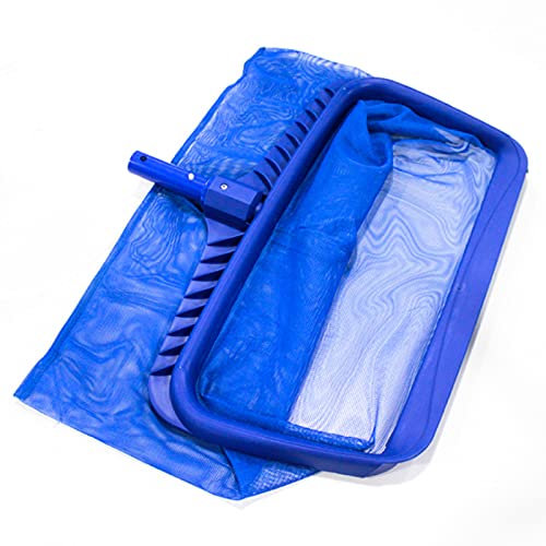 sunyu Red de Piscina, Skimmer de Hojas para Piscina Profesional, con Malla Fina y Marco Robusto, para Piscinas Recogehojas Fondo Superficie, Azul