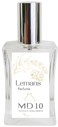 Perfume para Perros Lemans Duradero y Respetuoso con el pH - Apto para Todas las Razas y Edades - Fragancia Fresca de Lavanda, Sándalo y Azahar - 50ml - MD10 COLLECTION