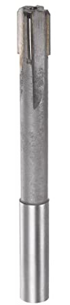 sourcing map Hartmetall Reibahle 12.9 mm, 4 Schneidig, H8/H7 Genauigkeit, Sandstrahlbeschichtung Maschinenreibahle für Metall Holz Loch Reiben, Gerade Nut Hochgeschwindigkeitsstahl Werkzeug