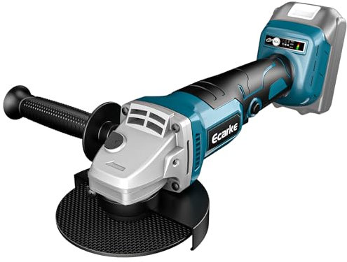 Ecarke Cordless Angle Grinder for Ma Kita 18V Li-Ion Battery with 125mm Disc Diameter, 33mm Cutting Depth, Brushless with Quick-Fix-Nut (Blade, Battery, and Charger Not Included)