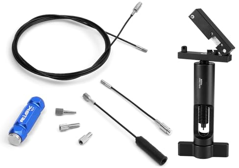 BESNIN Internal Cable Routing Kit, Bike Frame Fishing Tool for Hydraulic Brake Hose, Gear & Brake Cables, Di2 E-Tube Wires with Barb Driver & Hose Cutter (Pro Kit, Routing Tool + Black Hose Cutter)