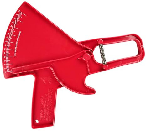Qutalmi Körpergesundheitsmessgerät, Körperfettmessschieber - 0–88 mm Fat Skinfold | Doppelfeder-Handfettband, tragbares, genaues Messwerkzeug zur Überwachung des BMI