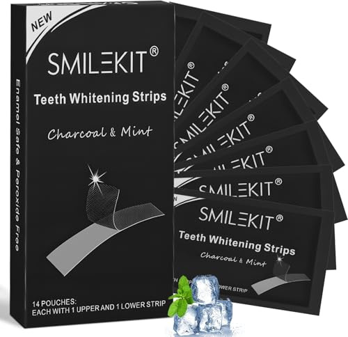 14 Strisce Strisce Sbiancanti Teeth, Sbiancanti Denti, Sbiancante Rapide Bianche Denti, Rimuove Teeth Macchie, per lo Sbiancamento e la Pulizia dei Denti