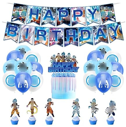 Festa di Compleanno Kit Decorazioni per Compleanno Buon Compleanno Decorazione Palloncini Palloncino per Decorazione Torte Festone Buon Deco