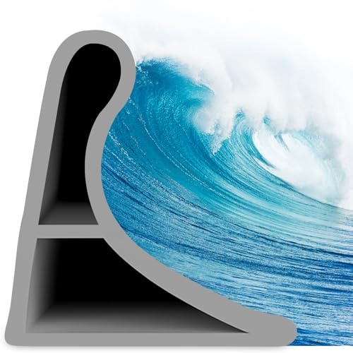 xiaozhifu Barriera Doccia Ferma Acqua, 2M Soglia Doccia (Grigio 2 * 3CM) | Silicone Barriera Acqua Impermeabile Autoadesivo, Pieghevole Bordo Vasca da Bagno Pieghevole Barriera per Doccia, Cucina