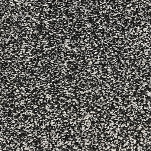 Tuda Carpets | Beaumont 8mm Soft Twist Pile Carpet with Felt Backing, 11mm Total Height | Carbon (75315) - 4m x 2.5m (13ft1 x 8ft2)