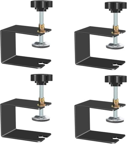 Serre-joint en C,Serre joint menuisier à vis,Support de serrage,joints à vis, petit,Pour le montage de tiroirs,Travail du bois,Bricolage,Lot de 4