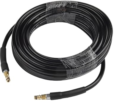 Whychstore Pressure Washer Hose for Karcher K2-K7, 180 Bar High Pressure Extension with Quick Connect, Rubber and Steel Braided Design