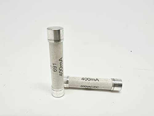 Ceramic Fast Fuse 0.4A, 691 FF 400mA / 600V, 6x30mm for use in Multimeters (2pcs/pk)