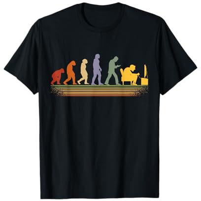 Gamer PC Games Gaming Konsolen zocken Retro Evolution Gamer T-Shirt
