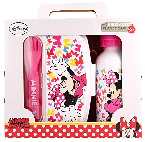 Stor8412497511938Urbano Regreso a la Escuela 4-Piezas Juego en Regalo Caja, Minnie Arcos Tan Atrevidos