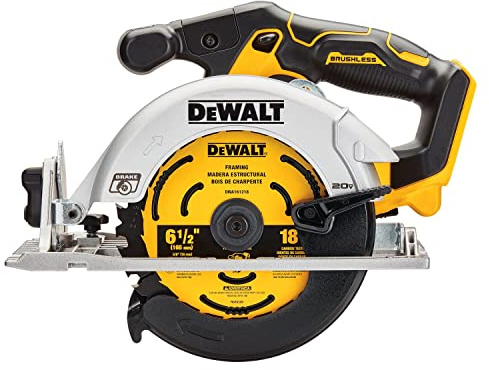 DEWALT DCS565BR 20V MAX Brushless Lithium-Ion 6-1/2 in. Cordless Circular Saw (Tool Only) (Renewed)