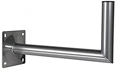 Bras COUDE en L Déport 60 cm Acier Fixation Murale antenne Parabole