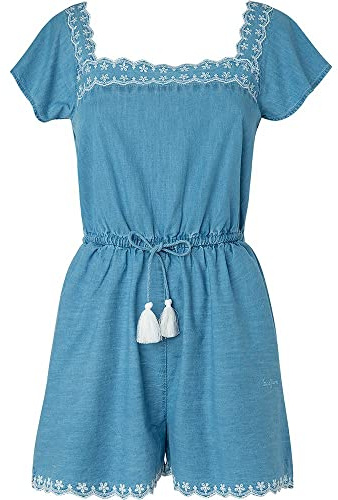Pepe Jeans Angela, Salopette Donna, Blu (Blue),S