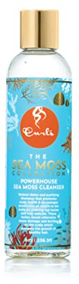 CURLS Sea Moss Powerhouse Hair Cleanser - Natural Detox Shampoo - Promotes Scalp Health - Prevents Damage and Build-up - For All Curl Types 8oz