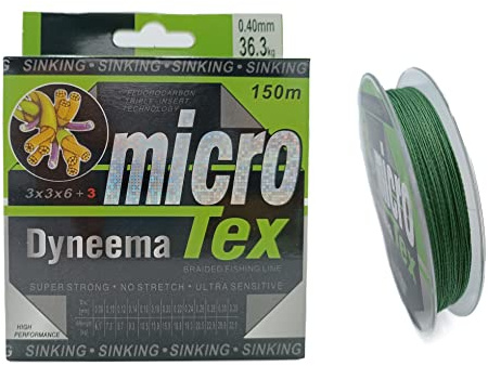 Geflochtene Angelschnur Dyneema Micro Tex geflochten 150m 0,14-0,50mm Braided Fishing line