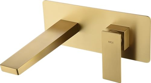 IMEX GLP048/OC PISA Monomando Empotrado Lavabo Oro Cepillado