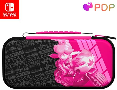 PDP Travel Case Plus Glow Grand Prix Peach Nintendo Switch