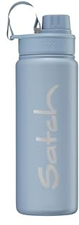 Satch Trinkflasche Trinkflasche aus Edelstahl BPA-frei 0,5l, Auslaufsicher und Kohlensäure geeignet, für Heiße und Kalte Getränke Nordic Ice Blue - Hellblau