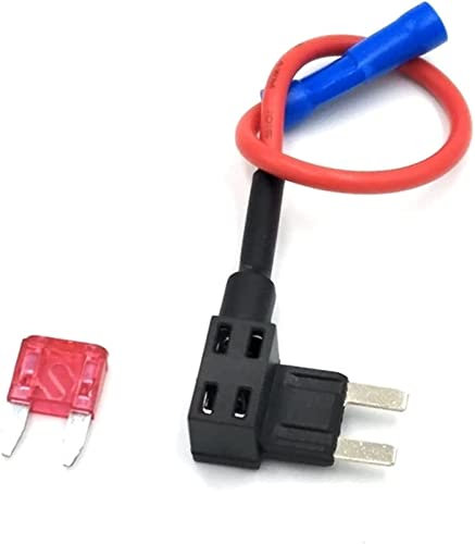12 V Kleiner mittelgroßer Kfz-Sicherungshalter Add-a-Circuit-TAP-Adapter mit Micro-Mini-Standard-ATM-Flachsicherung Ersatzsicherung (Color : Small 10a)