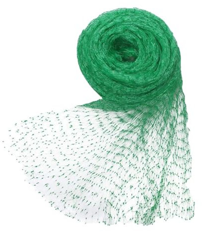 Hrlace Vogelnetz Grün Premium Nylon Vogelschutznetz-Feinmaschiges (15x15mm) Starke Teichnetz Gartennetz Pflanzennetz Baumnetz Obstschutz zum Schutz von Pflanzen, Obst, Blumen, Gemüse 4x15m