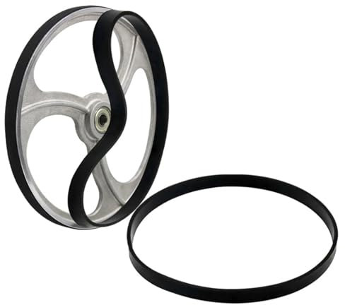 2 Piece Band Saw Wheel Tire Bandsaw Bands, for Ring Woodworking,12 Mm Width, 3 Mm Thickness (8,205mm, Black)