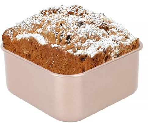 moldes reposteria Molde para Pasteles Cuadrado, Bandeja para Hornear Profunda Antiadherente, Utensilios para Hornear de Acero Al Carbono, Distribución Uniforme del Calor para Pasteles, (Grande)