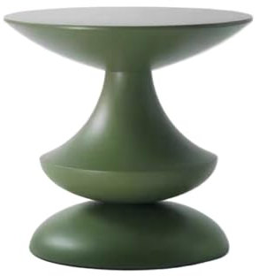 MOOWI Kaffee-Endtisch Runder Couchtisch for Wohnzimmer, moderner Sofa-Beistelltisch, Kleiner Nachttisch for Schlafzimmer, Stylis Design Beistelltisch(Green)
