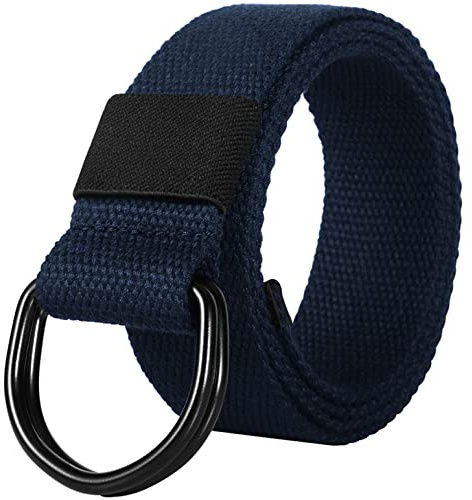 ITIEZY Gürtel Herren Arbeitsgürtel, Stoffgürtel ohne Löcher 38mm | Stufenlos verstellbar, Doppelring Schnalle, Robustes Canvas, Perfekt für Arbeit, Freizeit & Reisen & Outdoor, Geschenkbox