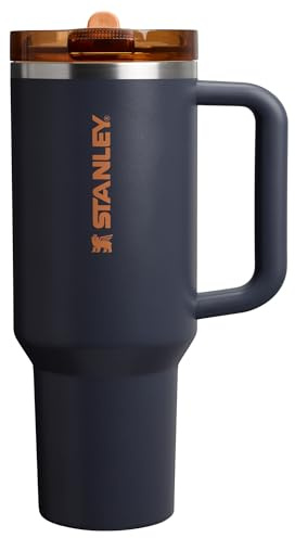 Stanley Quencher ProTour - Vaso con pajita y tapa a prueba de fugas, 1,2 l, con pajita y asa integrada, portavasos, compatible para viajes, vaso isotérmico de acero inoxidable, sin BPA, Twilight VRT