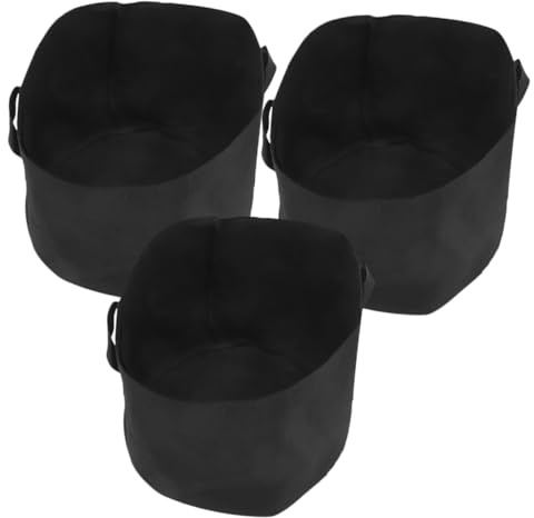 GANAZONO 3piezas Bolsas De Cultivo De Tela No Tejida para Jardinería De Macetas Ventiladas para Plantas Suculentas y Cultivo De Verduras para Huertos Urbanos